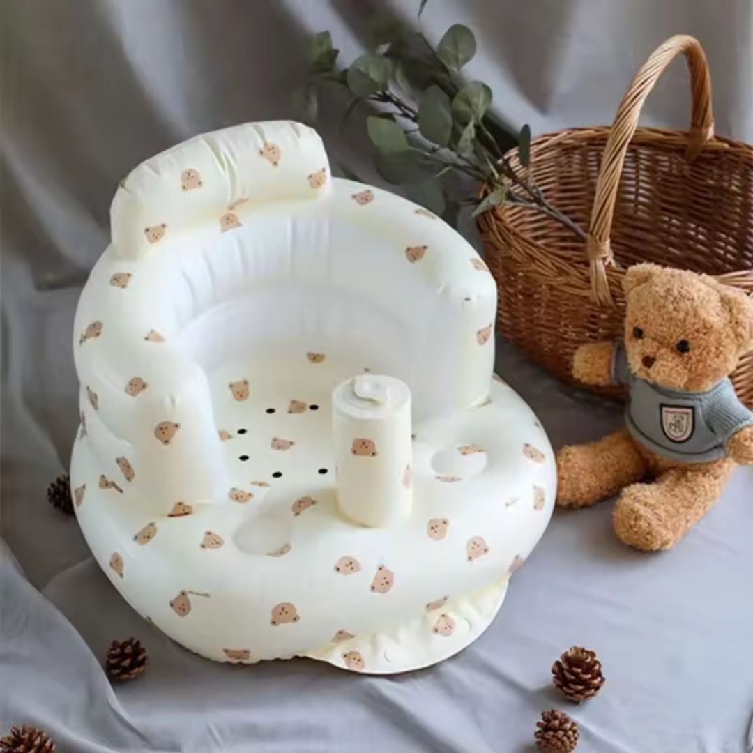 Sitzbärchen – Der aufblasbare Baby-Sitz - impassion.ch