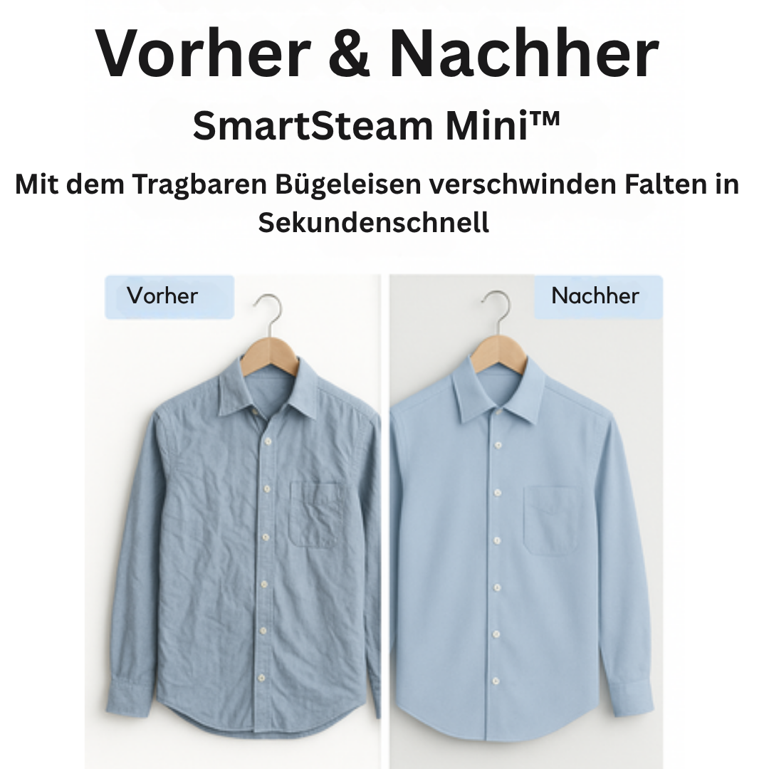 SmartSteam Mini™ - Faltenfrei in Sekunden - impassion.ch